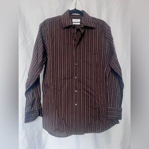 Men's Plum/Dark Purple Striped Shirt